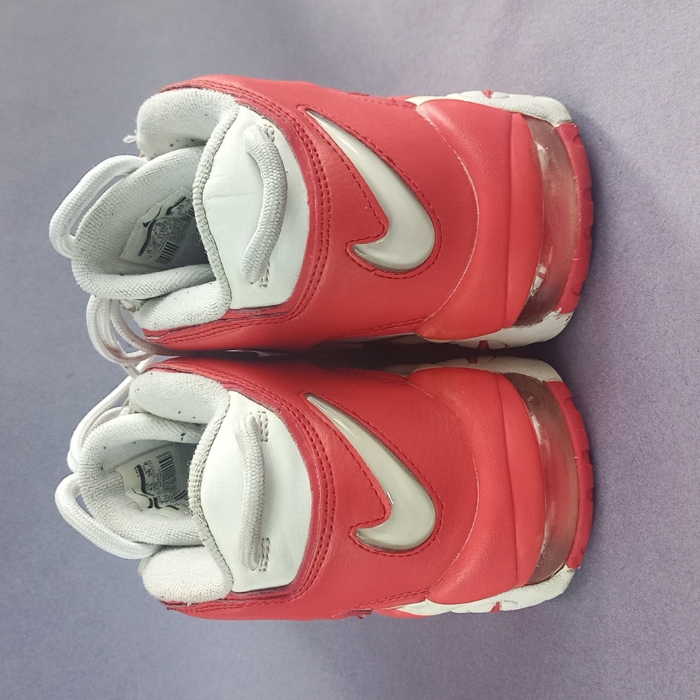 Nike Air More Uptempo Varsity Red Athletic Shoes 414962-100 - Picture 12 of 14